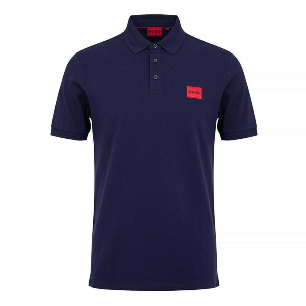 Hugo Mens Dereso Short-Sleeved Polo Shirt / Navy